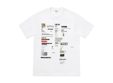 Supreme Cutouts Tee "White"