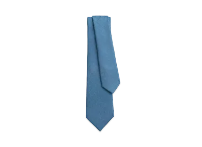 Hermes Tie 7 Faconnee New H tie "Bleu Baltique"