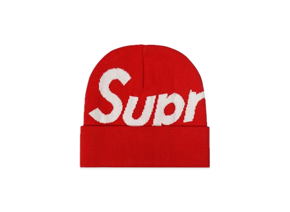Supreme Big Logo Beanie "Red"