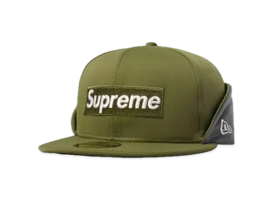 Supreme WINDSTOPPER Earflap Box Logo New Era "Olive"
