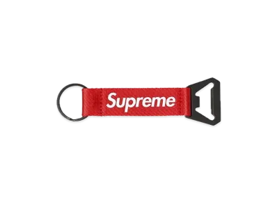 Supreme Bottle Opener Webbing Keychain "Red"