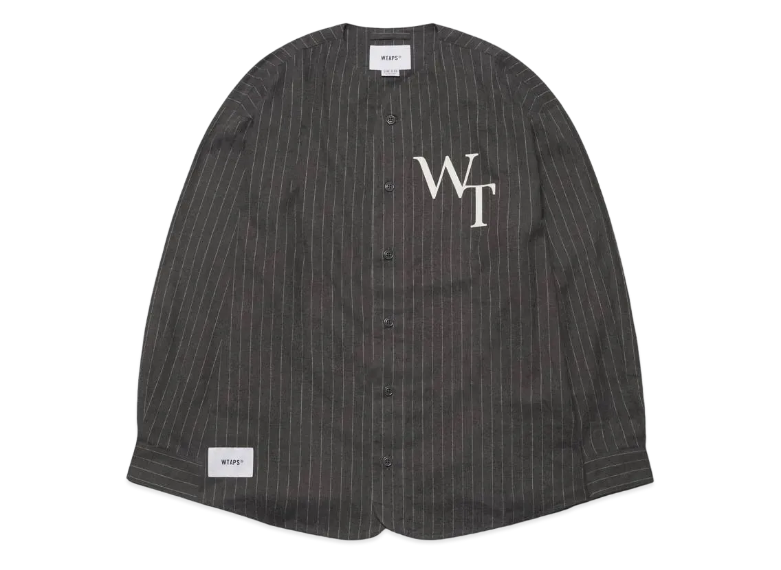 Wtaps LEAGUE / LS / COTTON. FLANNEL. STRIPE "Gray"