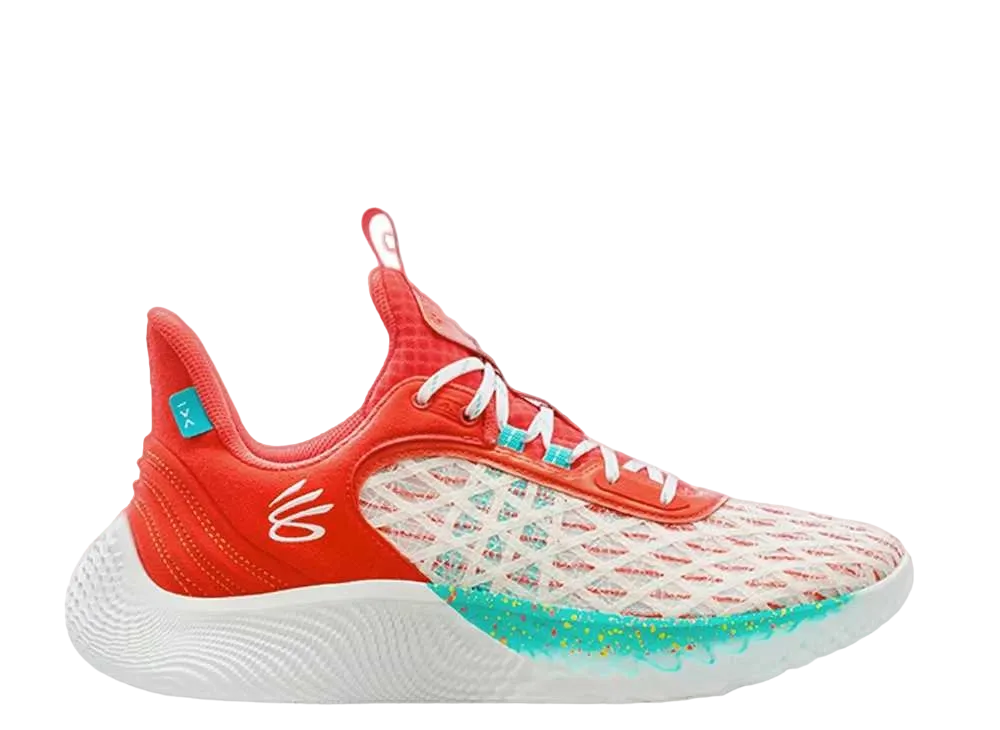 アンダーアーマー カリー フロー9 イート ラーン プレイ "ホワイト/レッド"