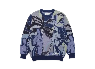 WACKO MARIA Yula Paradisezu Mohair Knit "Navy"