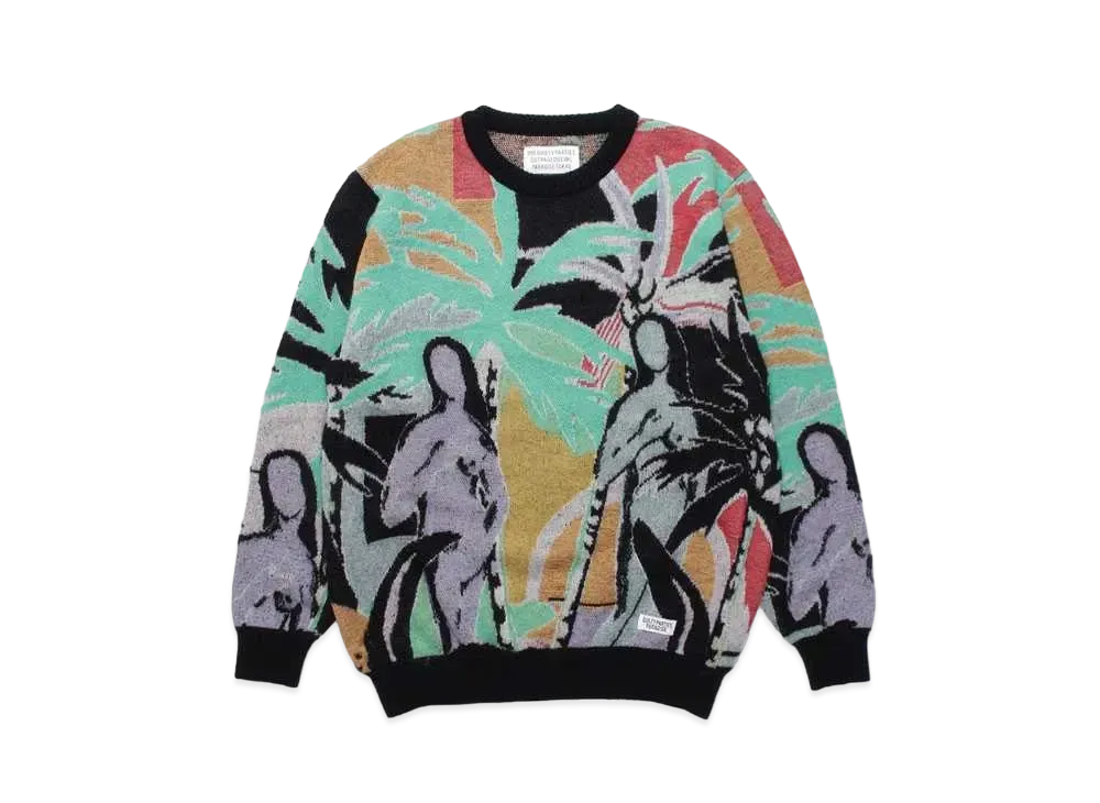WACKO MARIA Yula Paradisezu Mohair Knit "Black"