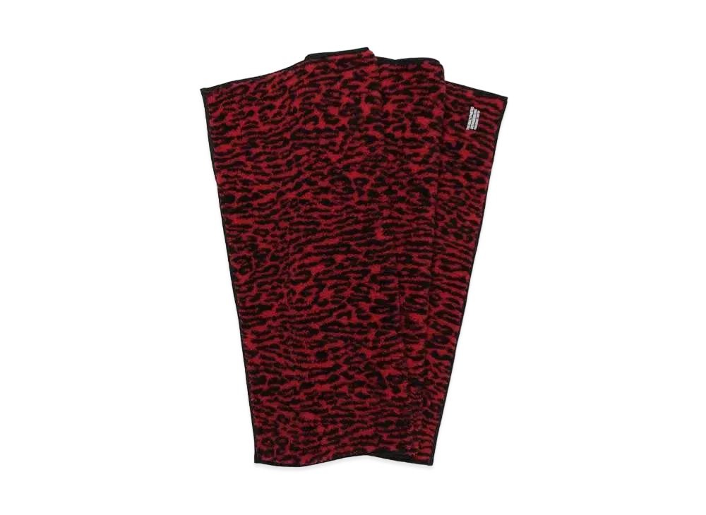 WACKO MARIA Leopard Boa Rug Mat "Red"