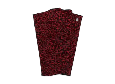 WACKO MARIA Leopard Boa Rug Mat "Red"
