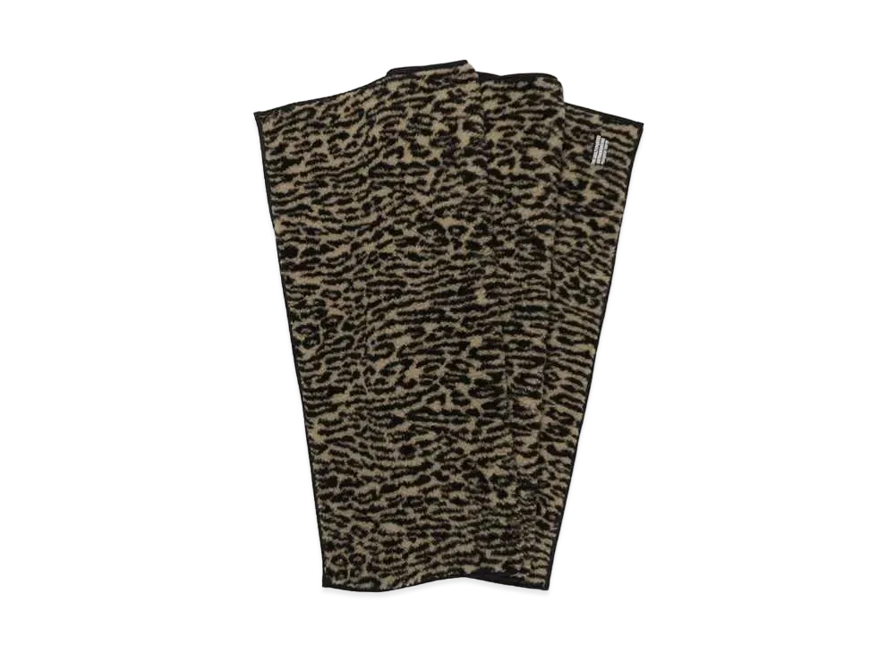 WACKO MARIA Leopard Boa Rug Mat "Beige"