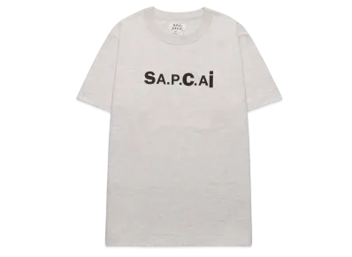 sacai x A.P.C. T-SHIRT KIYO "Light Gray"