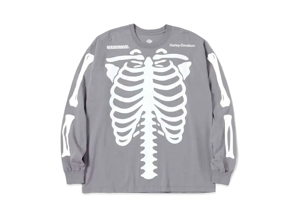 NEIGHBORHOOD H-D . Crewneck LS . CO "Gray"