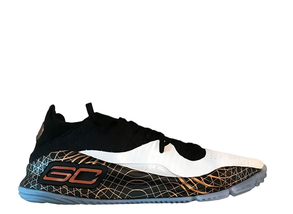 NBA × アンダーアーマー カリー4 ロー コンバイン "ブラック/ホワイトゴールド"