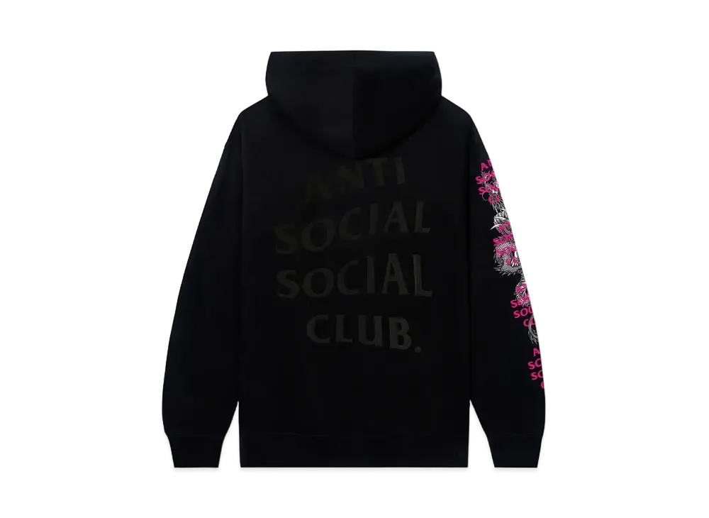 ANTI SOCIAL SOCIAL CLUB FA22 Worm Black Hoodie Japan Limited "Black"
