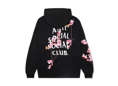 ANTI SOCIAL SOCIAL CLUB FA22 Kkotch Butterflies Black Hoodie - Full Embroidery "Black"