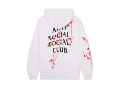 ANTI SOCIAL SOCIAL CLUB FA22 Kkotch Butterflies White Hoodie - Full Embroidery "White"
