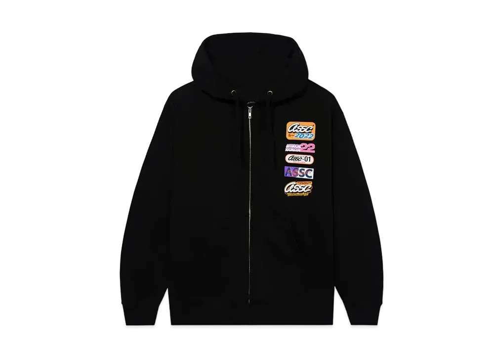 ANTI SOCIAL SOCIAL CLUB FA22 Hot Nights Black Zip Hoodie "Black"
