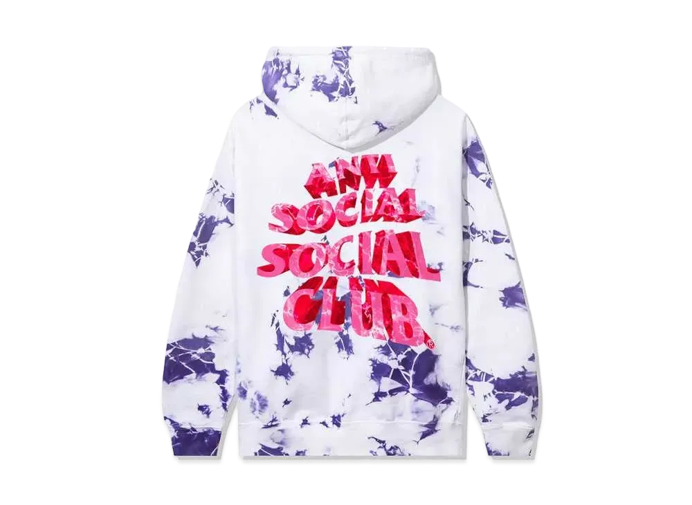 ANTI SOCIAL SOCIAL CLUB FA22 Phaneritic White/Purple Tie Dye Hoodie "White/Purple"