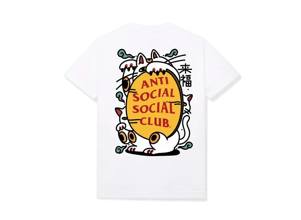 ANTI SOCIAL SOCIAL CLUB FA22 Here Kitty White Tee Japan Limited "White"