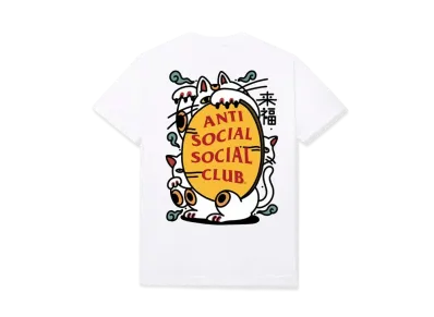 ANTI SOCIAL SOCIAL CLUB FA22 Here Kitty White Tee Japan Limited "White"