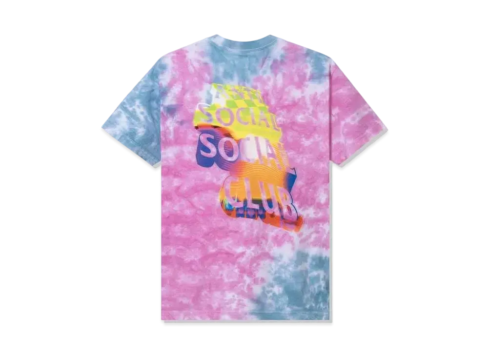 ANTI SOCIAL SOCIAL CLUB FA22 Entheogen Pink/Blue Tie Dye Tee "Pink/Blue"