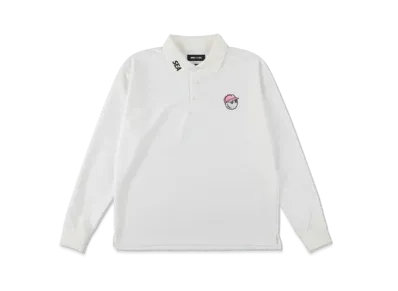 WIND AND SEA x Malbon Golf L/S Polo Shirt "White"