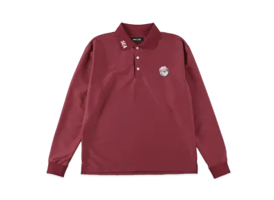 WIND AND SEA x Malbon Golf L/S Polo Shirt "Burgundy"