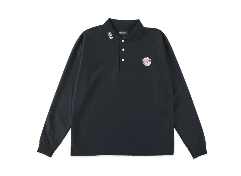 wind and sea × malbon l/s polo shirt WIND AND SEA x Malbon Golf L/S Polo Shirt 