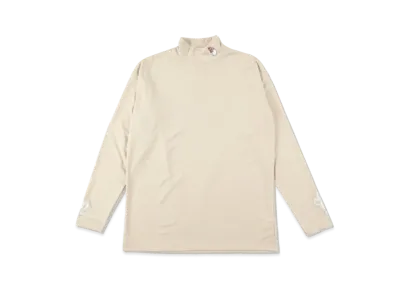 WIND AND SEA x Malbon Golf Mock Neck Shirt "Beige"