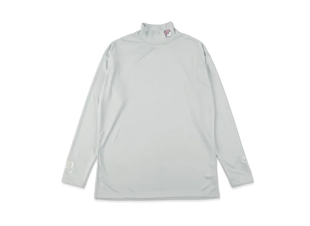 WIND AND SEA x Malbon Golf Mock Neck Shirt "Gray"