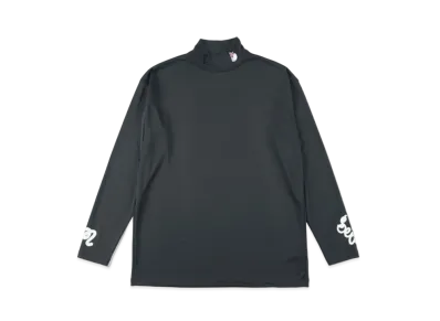 WIND AND SEA x Malbon Golf Mock Neck Shirt "Black"