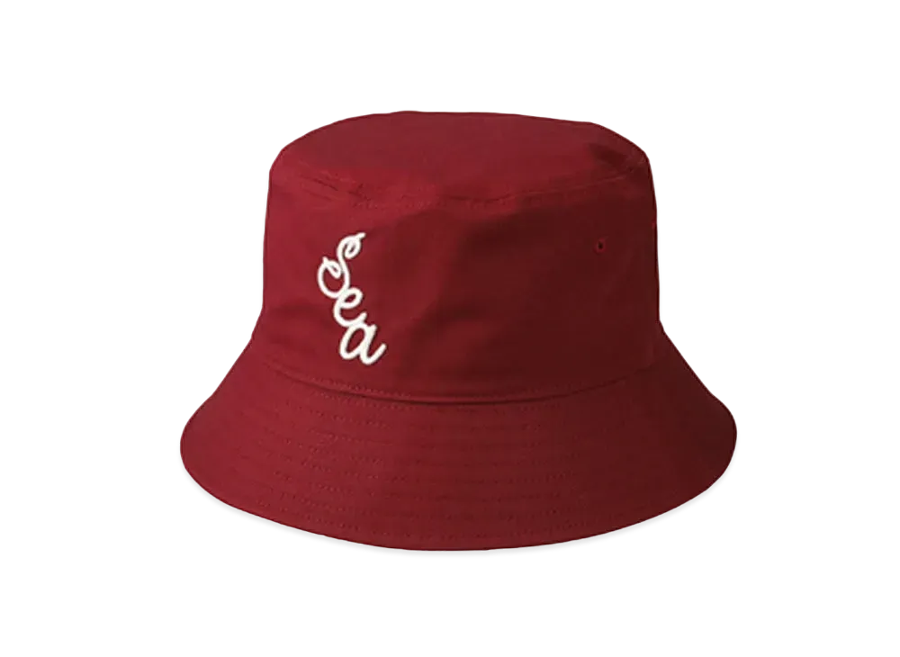 WIND AND SEA x Malbon Golf Bucket Hat "Burgundy"