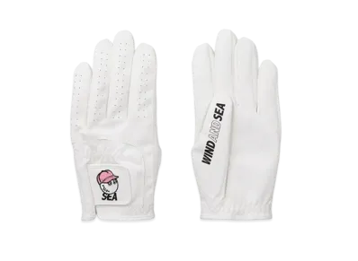 WIND AND SEA x Malbon Golf Golf Glove "White"