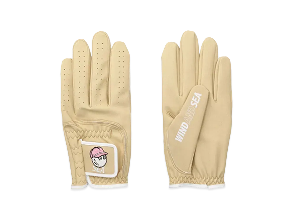WIND AND SEA x Malbon Golf Golf Glove "Beige"