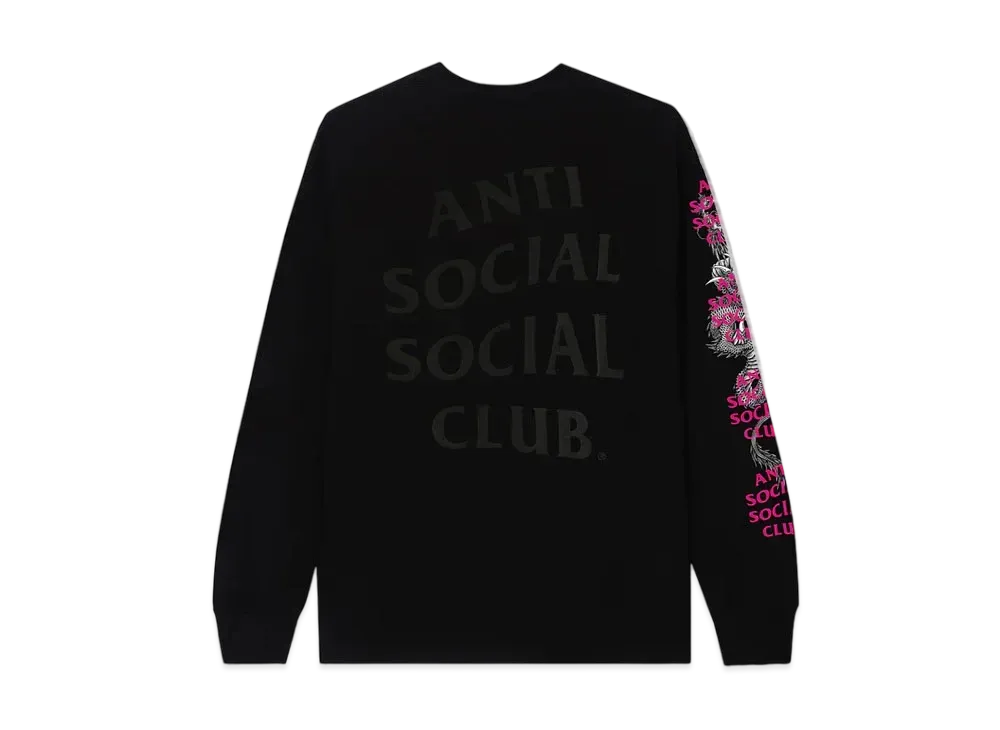 ANTI SOCIAL SOCIAL CLUB FA22 Worm Black Long Sleeve Tee Japan Limited "Black"