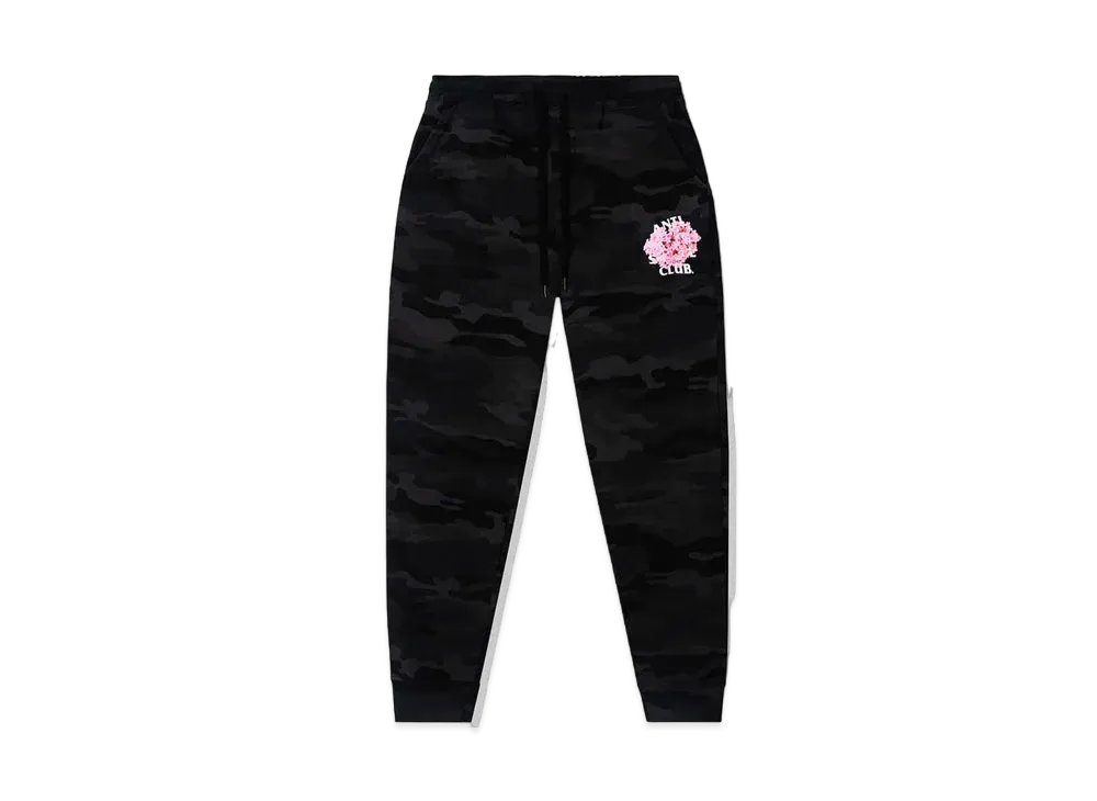 ANTI SOCIAL SOCIAL CLUB FA22 All Rise Black Camo Sweatpants "Black"