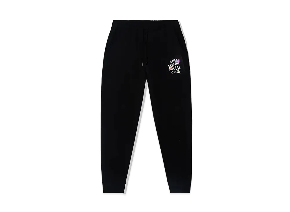 ANTI SOCIAL SOCIAL CLUB FA22 Shell Shock Black Sweatpants "Black"