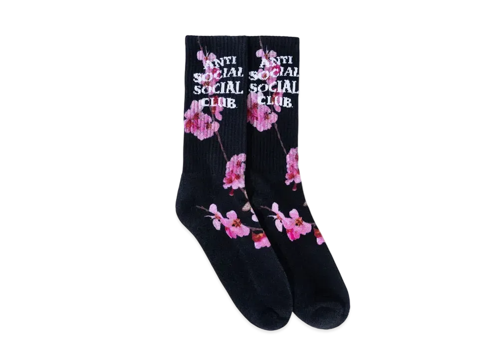 ANTI SOCIAL SOCIAL CLUB FA22 The Real Kkotch Black Socks "Black"