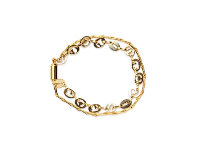 sacai Logo Anchor Chain Bracelet "Gold"