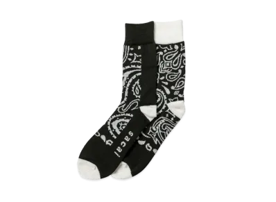 sacai Bandana Socks "Black"
