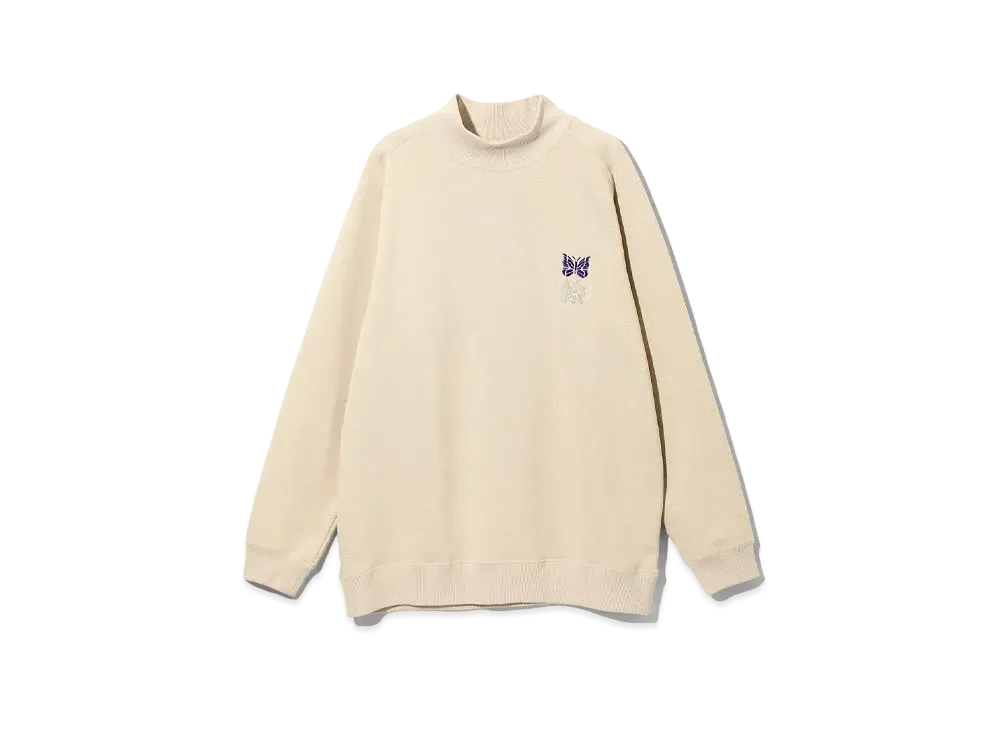 Needles x Sasquatchfabrix. LS Mock Neck Tee "Beige"
