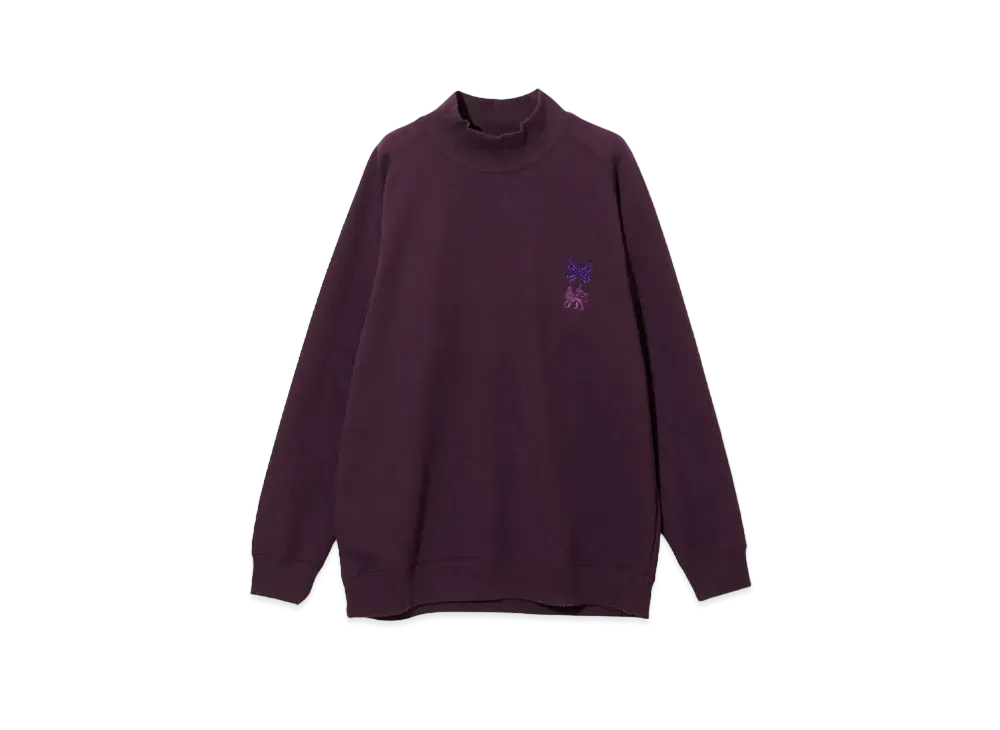 Needles x Sasquatchfabrix. LS Mock Neck Tee "Purple"