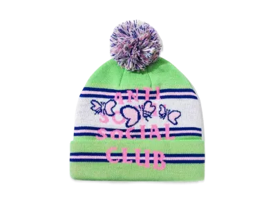 ANTI SOCIAL SOCIAL CLUB FA22 Shell Shock Pom Pom Green Beanie "Green"