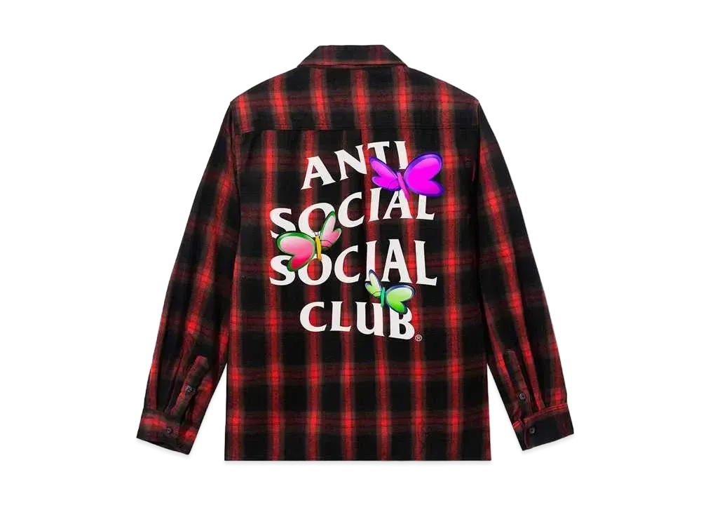 ANTI SOCIAL SOCIAL CLUB FA22 Phaneritic Red Flannel "Red"
