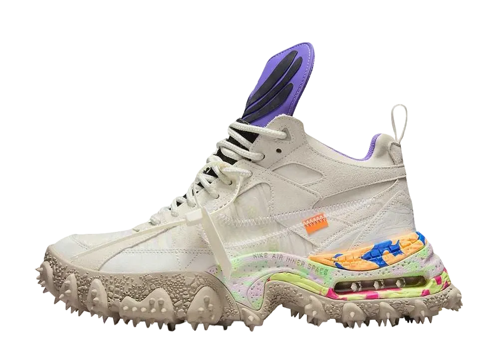 Off-White × Nike Air Terra Forma "Summit White and PSYCHIC PURPLE"