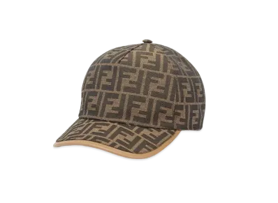 FENDI Hat Fabric Baseball Cap "Brown"