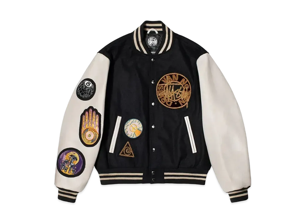 Stussy x Dries Van Noten Varsity Jacket "Black" 315293
