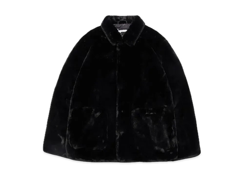 シュプリーム 2-トーン フェイク ファー ショップ コート "ブラック"