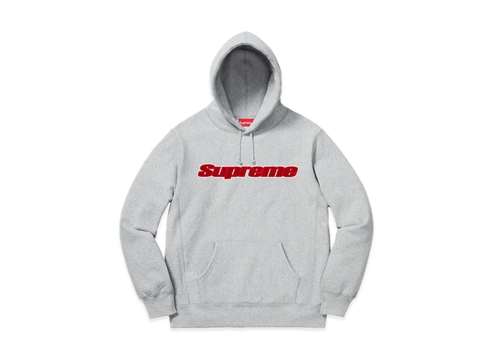 Supreme Chenille Hooded Sweatshirt "Heather Grey"