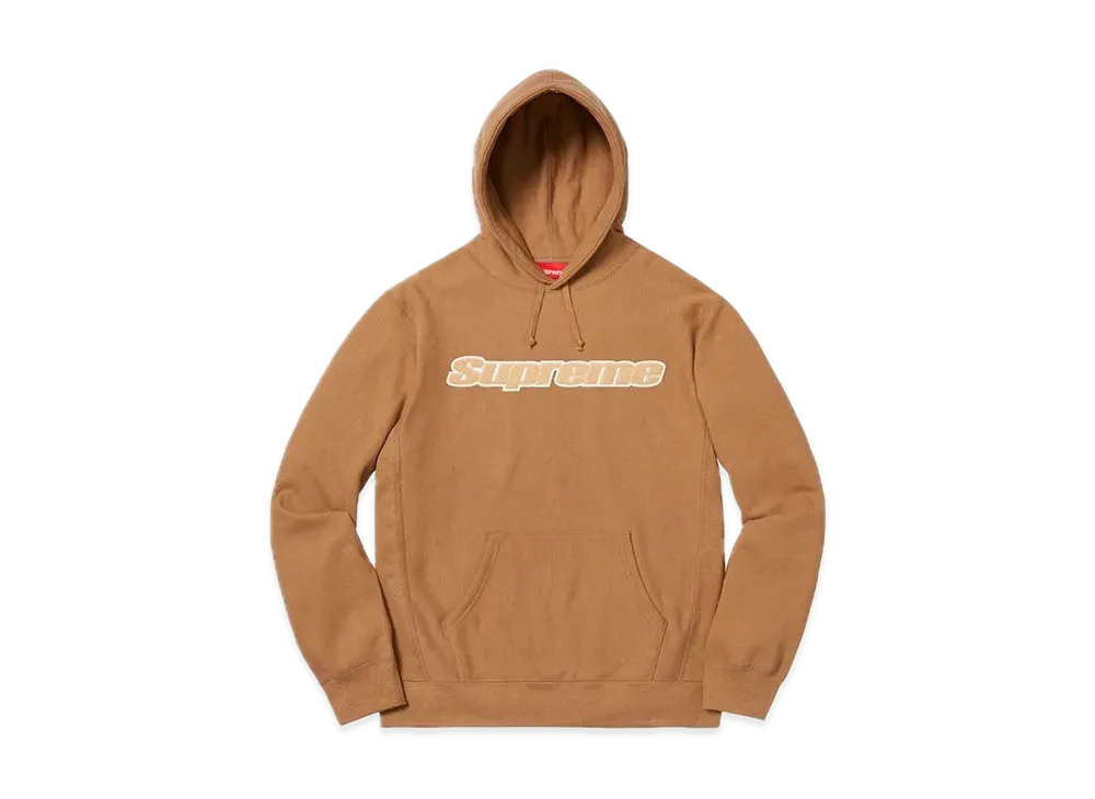 Supreme Chenille Hooded Sweatshirt "Brown"
