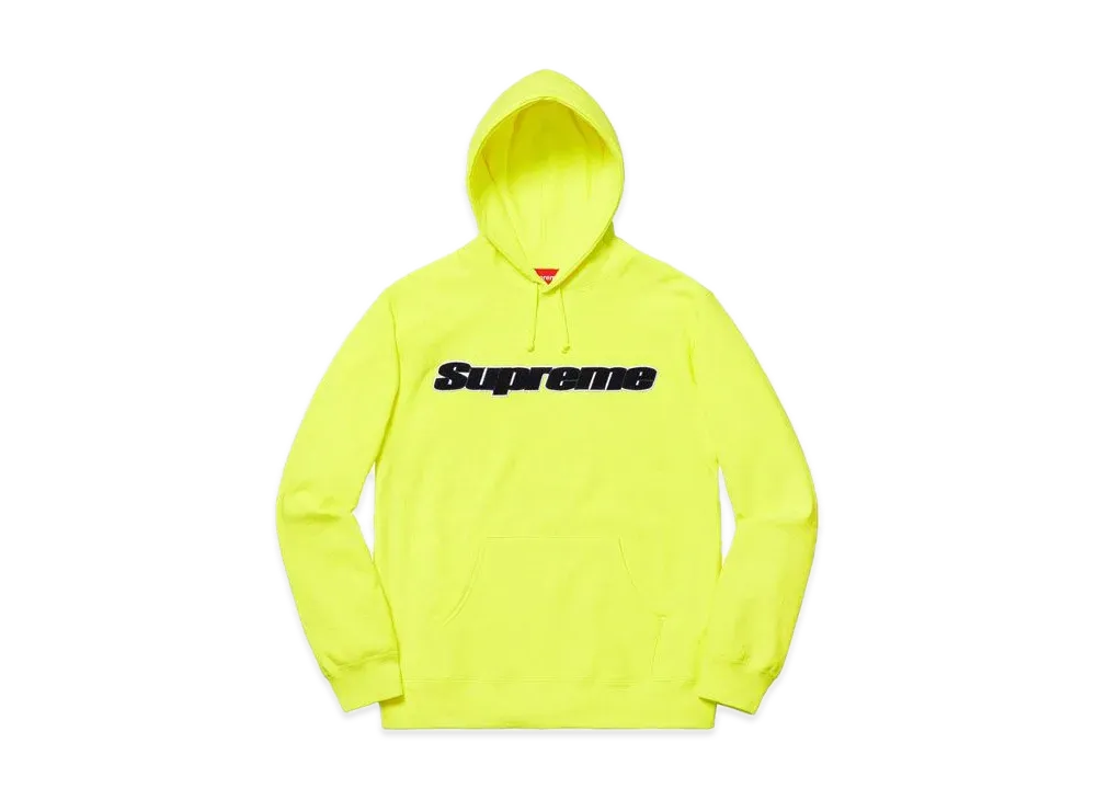 Supreme Chenille Hooded Sweatshirt "Bright Yellow"