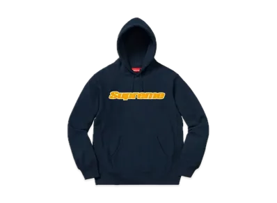 Supreme Chenille Hooded Sweatshirt "Navy"